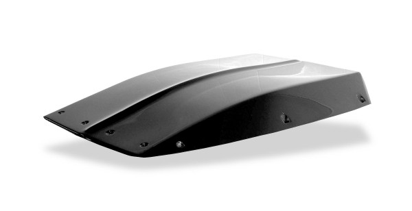  Harwood HRD-1107: Hood Scoop, Cowl Induction, 43 in. Long, 28  in. Wide, 4 in. Tall, Fiberglass, Black Gelcoat, Each : Automotive